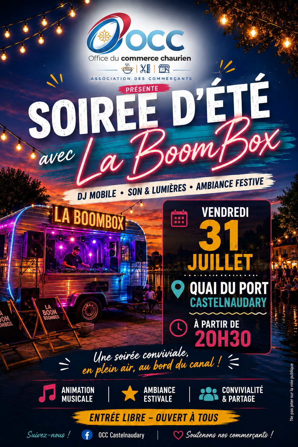 Soirée d'été avec la BoomBox